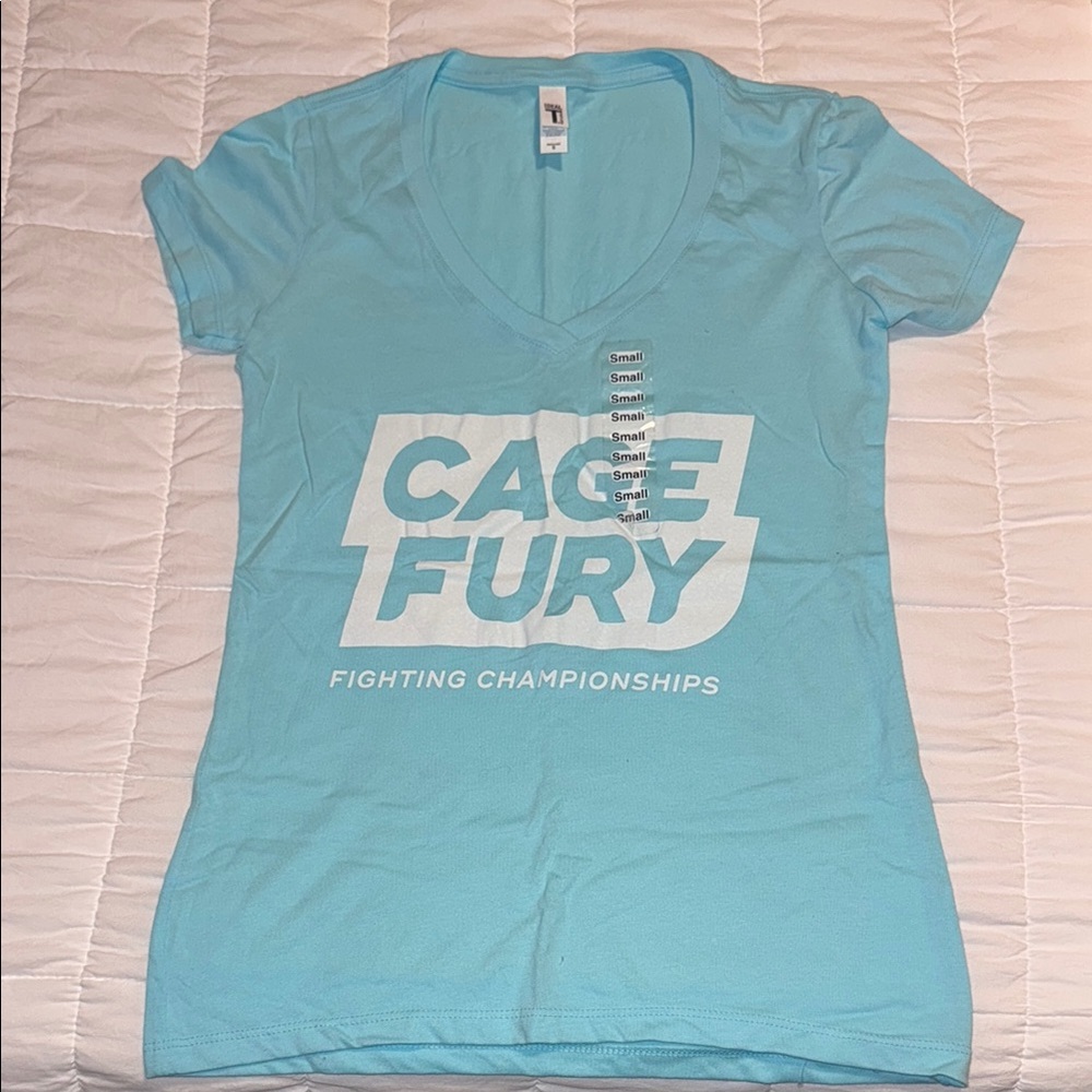 Cage Fury Fighting Championships Blue T-Shirt